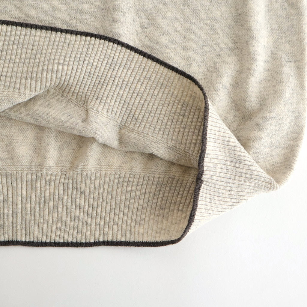 Cashmere Henleyneck - Diffusion Exclusive #Lt.Gray×Charcoal [NEP-AW2520B]
