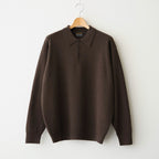 SUNSHINE CASHMERE POLO #BROWN [BN-26FM-059]