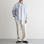ITALIAN OPEN COLLAR SHIRT #ICE [A26A23SH03C]
