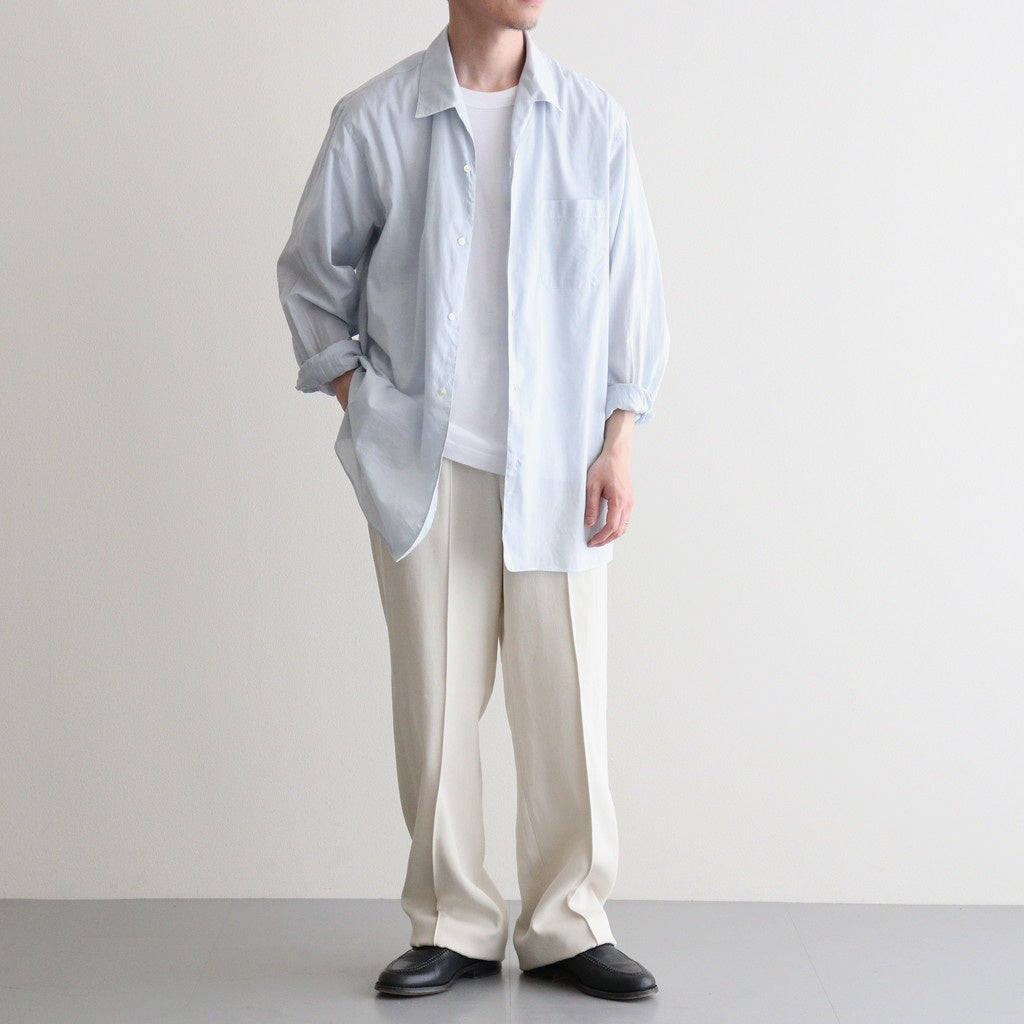 ITALIAN OPEN COLLAR SHIRT #ICE [A26A23SH03C]