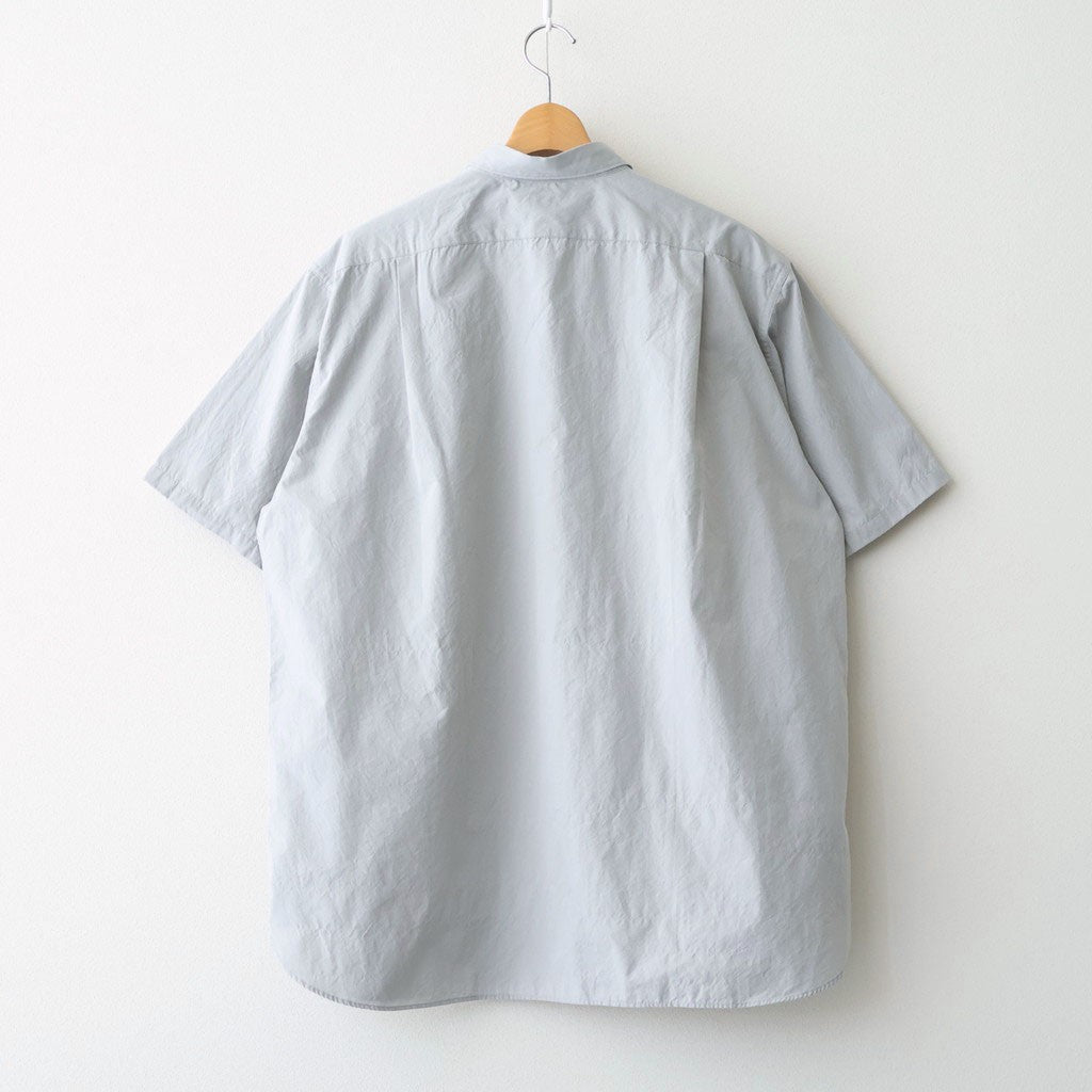 Regular Collar Wind S/S Shirt #Gray [S26SG088]