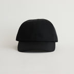 NYLON TWILL CURVED VISOR CAP #BLACK [Y01011]