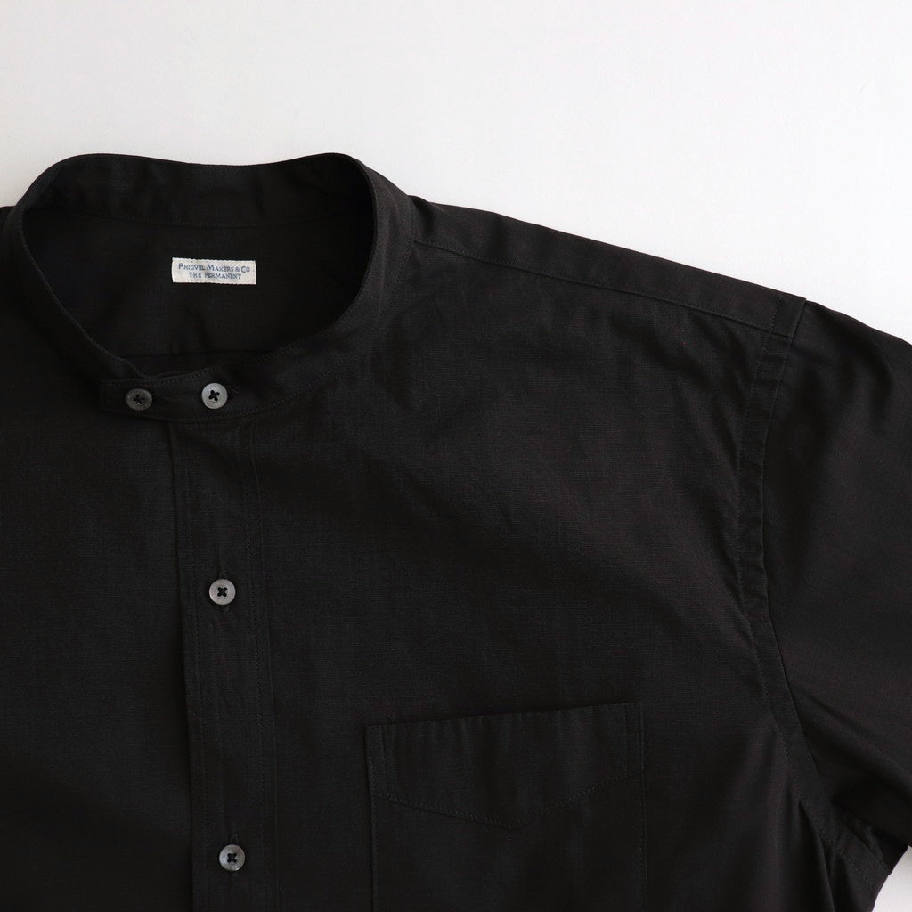 BAND COLLAR DRESS SHIRT #CHARCOAL [PM-LS02]
