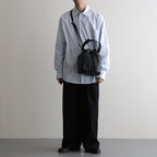 DRAWSTRING BAG #BLACK [BG-48-C-COW-5]