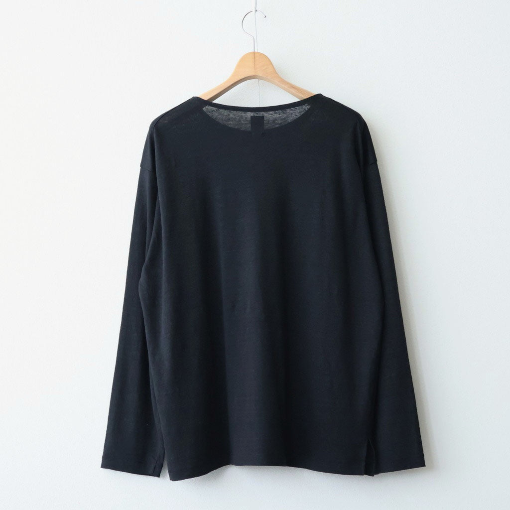 NORMANDY LINEN BASQUE SHIRT #BLACK [BN-26SM-072]