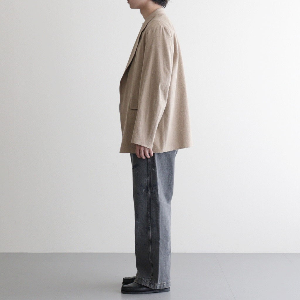Silk/Cotton Nep Cardigan Jacket #Beige [BHS26S019]