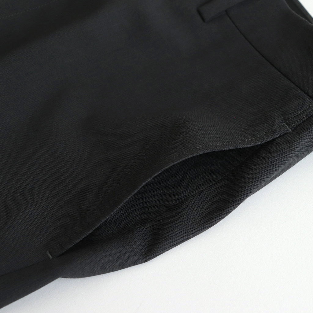 Wool Tuckless Waide Trousers #BROWN GRAY [NEP-SS2502M]