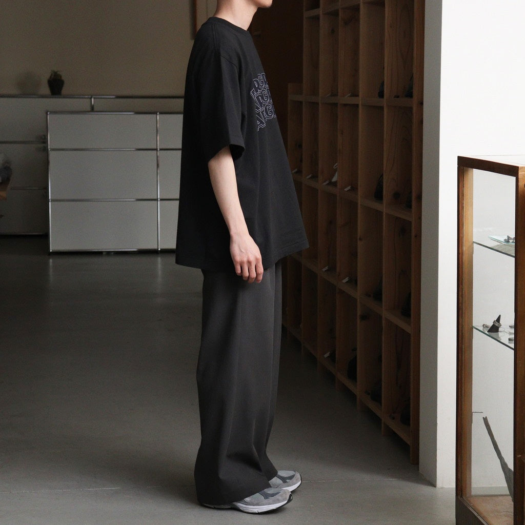 RAREGROOVE Print Tee WIDE #InkBlack×Black-PT [bROOTS25S34S26B]