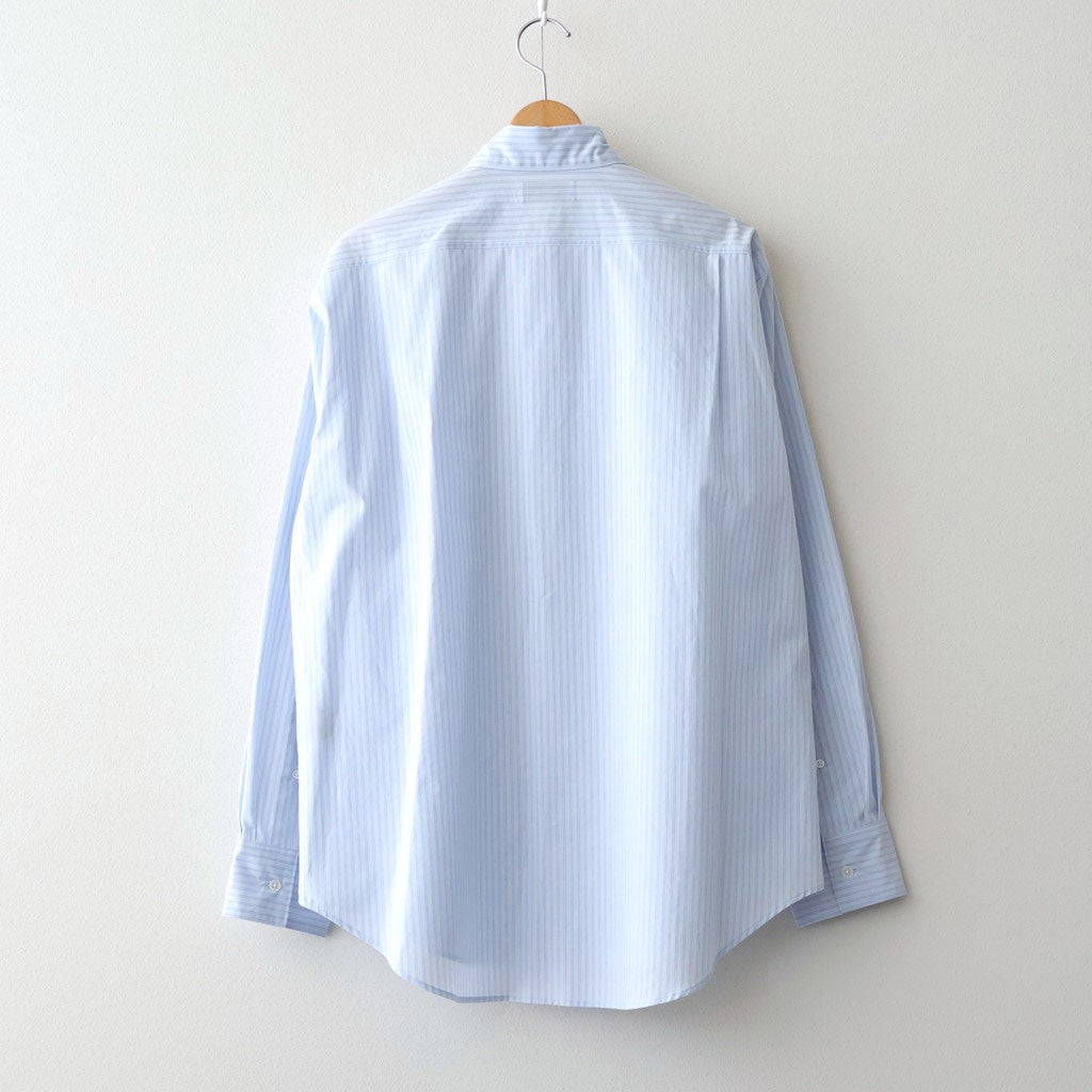 REGULAR COLLAR SHIRT #SAXE STRIPE [M26A05SH01C]
