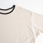PIMA MOKLODI RINGER TEE #STONE × BROWN [26S-BIS-CS61]