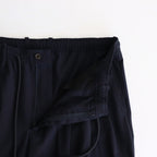 TRIPLE PLEATED EASY TROUSERS #NAVY [A25B03PT01C]