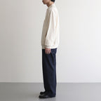 DOUBLE-PLEATED SMARTY TROUSER #INDIGO DENIM [251OJ-PT02]