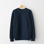 SIGNATURE CREW NECK #DARK GREEN×NAVY [BN-25FM-038]