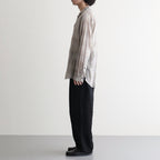 OPEN COLLAR L/S SHIRT #SAGE CHECK [M26A18SH01C]