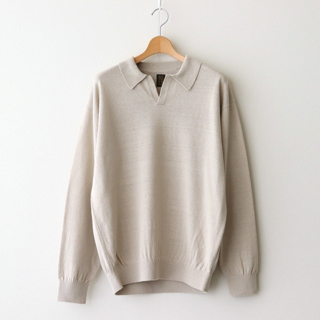 SILK POLO SKIPPER #IVORY [BN-25SM-037]