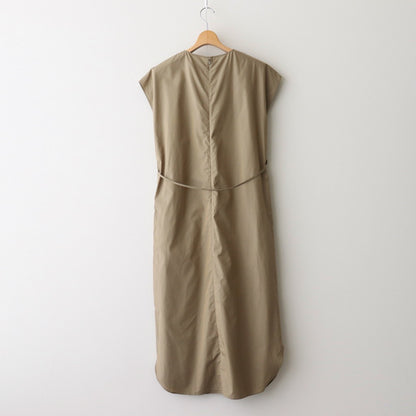 Chambray Sleeveless Dress #OliveBeige [BHSW25S10]