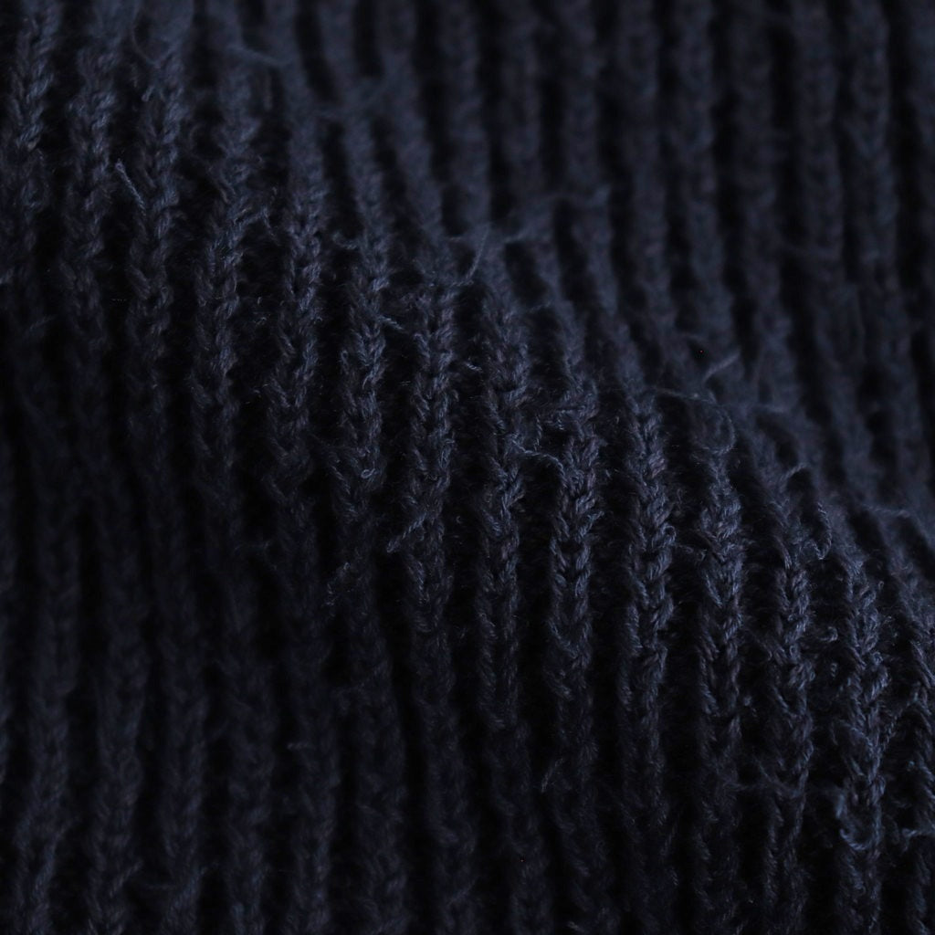 Cotton Snarl Yarn Knit Vest #NAVY [NEP-SS2533W]