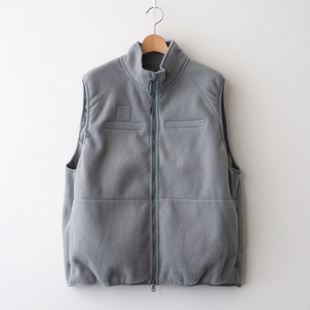 LEVEL3 Fleece Vest #FoliageGrey [bROOTS24F13F25]