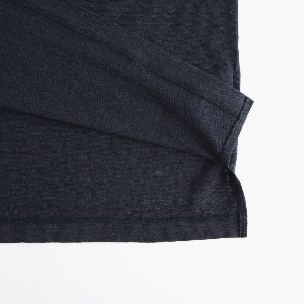NORMANDY LINEN BASQUE SHIRT #NAVY [BN-26SM-072]
