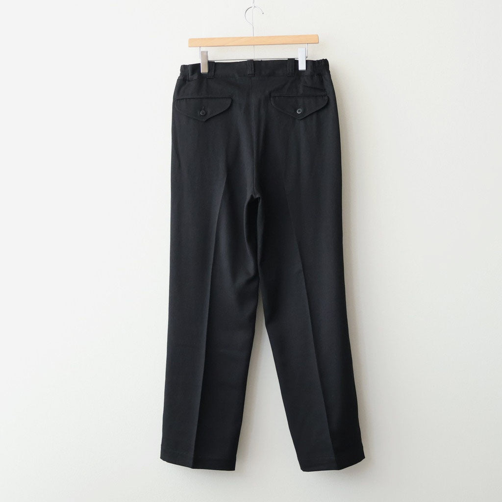 FRONT TUCK ARMY TROUSER #ONYX [261OJ-PT09]