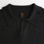 SILK POLO SKIPPER #CHARCOAL [BN-25SM-037]
