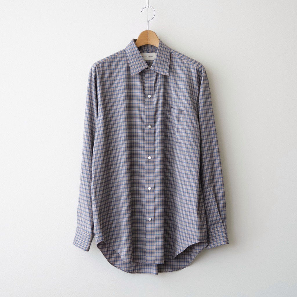 REGULAR FIT DRESS SHIRT #BROWN CHECK [A26C11SH01C]