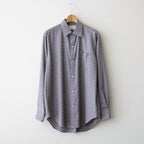 REGULAR FIT DRESS SHIRT #BROWN CHECK [A26C11SH01C]