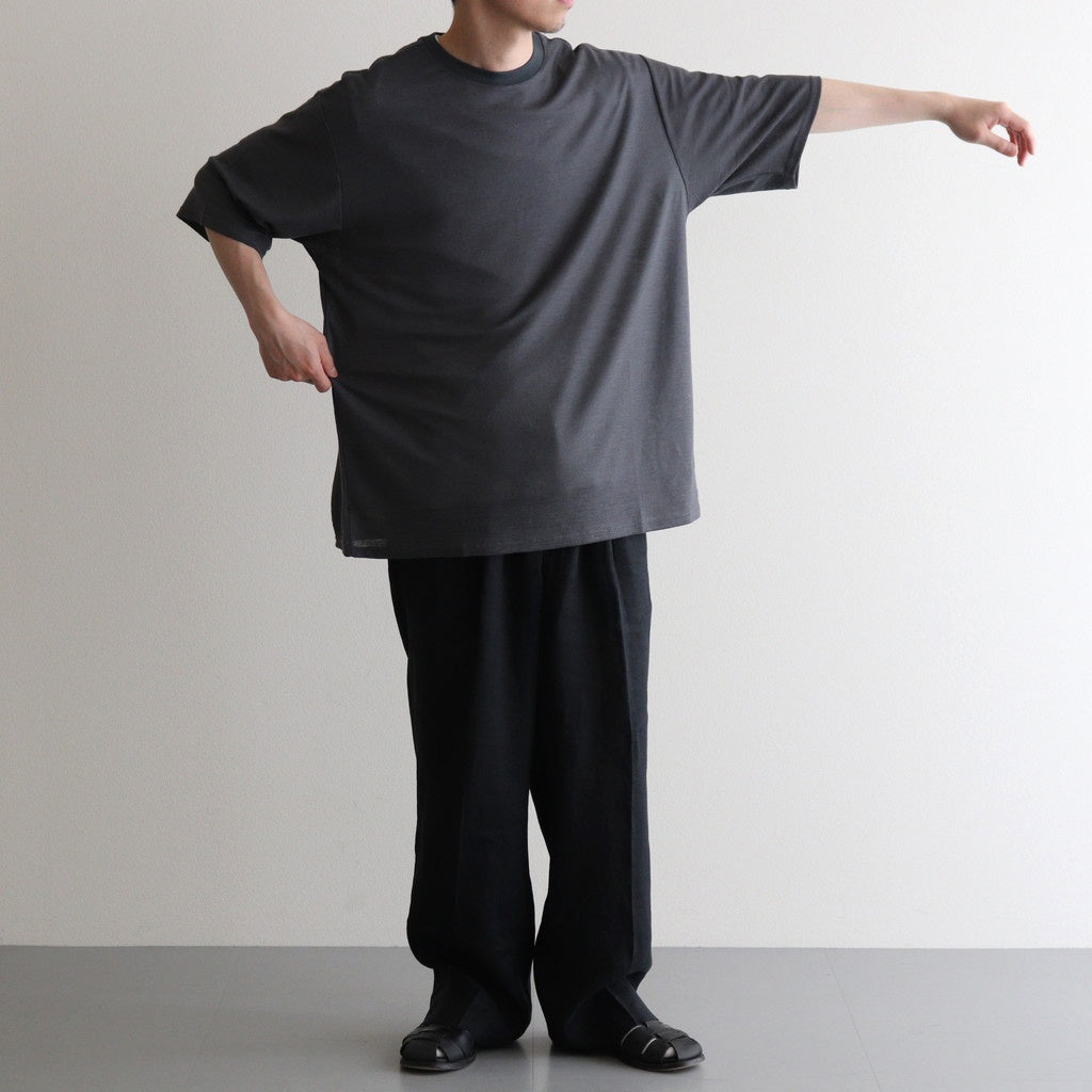 CREW NECK TEE #M.GRAY [M25B02CS01B]