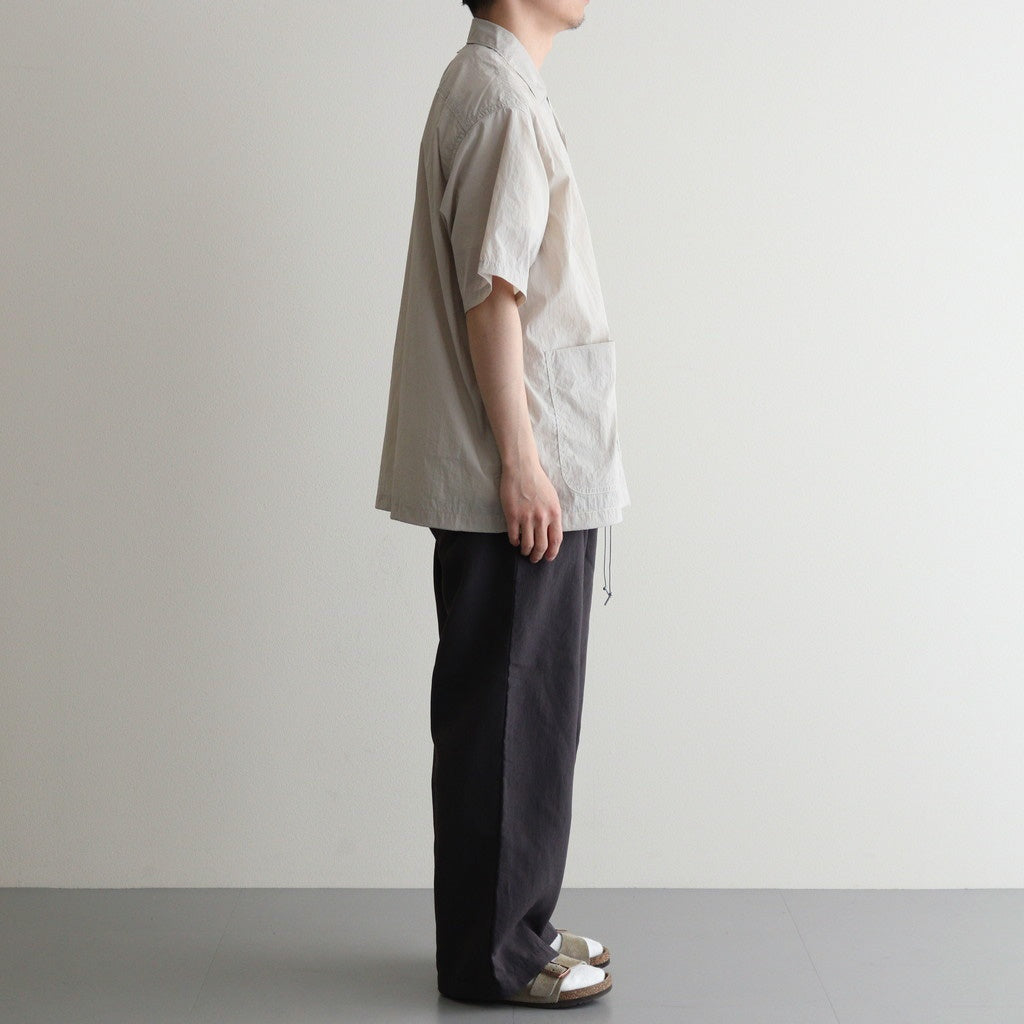 Nylon Taffeta Field S/S Shirt #Light Gray [N25SG055]
