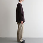 NORMANDY LINEN BASQUE SHIRT #DARK BROWN [BN-25SM-065]