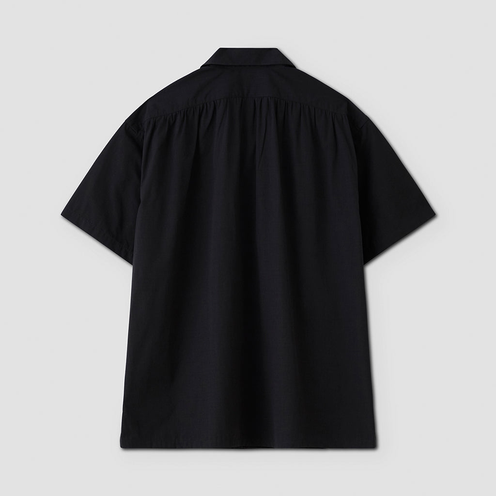BACK GATHERING SS SHIRT #CHARCOAL [PMAT-SS04]