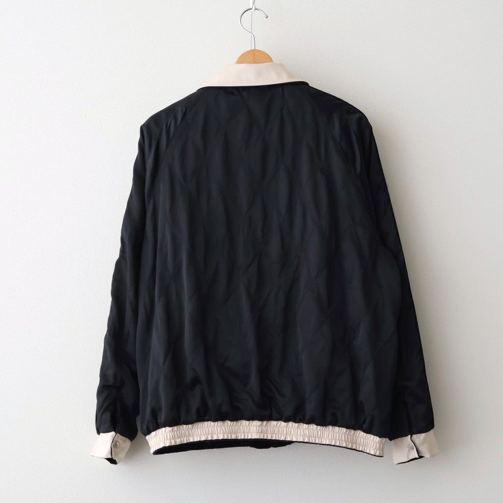 STUNNING VELVET SOUVENIR JACKET(Niwatori to Hiyoko) #ONYX [252OJ-JK12]