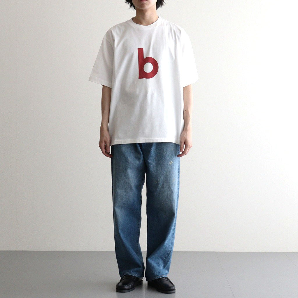 bd Print Tee WIDE #White×Red-PT [bROOTS25S34S26A]