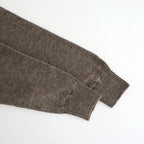 WASHED HIGH COUNT LINEN SKIPPER #BROWN [BN-26SL-015]