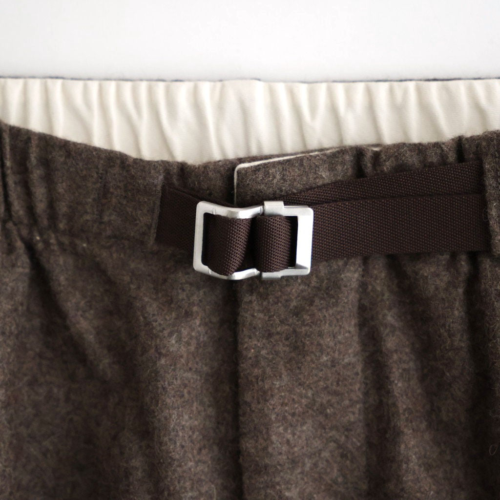 Wool Nylon Melton Pants #Brown [S26FC053]