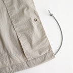 Nylon Taffeta Field S/S Shirt #Light Gray [N25SG055]