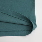 Co/Silk Nep Ringer Tee #DustTurquoise-BODY×Ivory [BHS25S039]