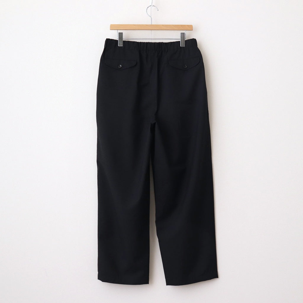 COCOON WIDE EASY PANTS #CHAMBRAY BLACK [M25A12PT01C]