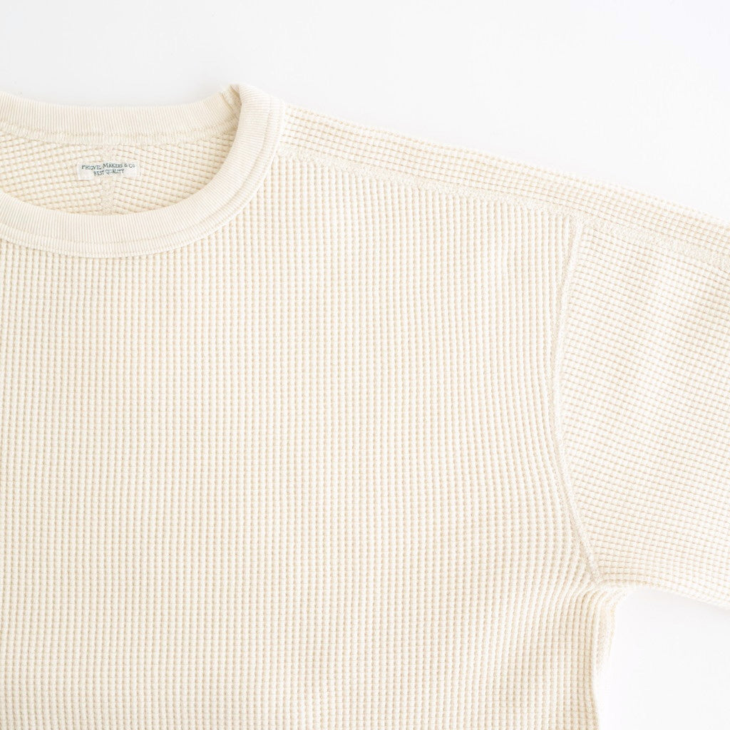 HEAVY WAFFLE TOP #IVORY [PMAU-CL01]