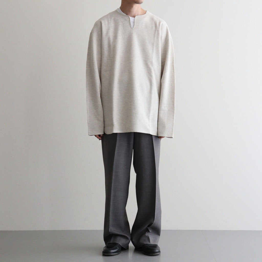 REGULAR FIT STRAIGHT TROUSERS #GRAY [M26C06PT02C]