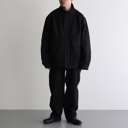 HOODED SPORTING BLOUSON #INK BLACK [PMLW-OT01]