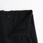 DOUBLE PLEATED EASY TROUSERS #BLACK [A26A93PT02C]