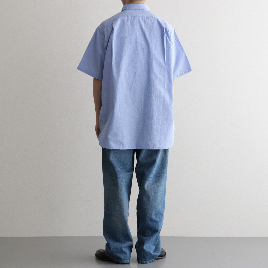 Regular Collar Wind S/S Shirt #Sax [S26SG088]