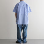 Regular Collar Wind S/S Shirt #Sax [S26SG088]