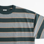 BORDER SS TOP #FOREST x S,BROWN [PMAV-CS04]