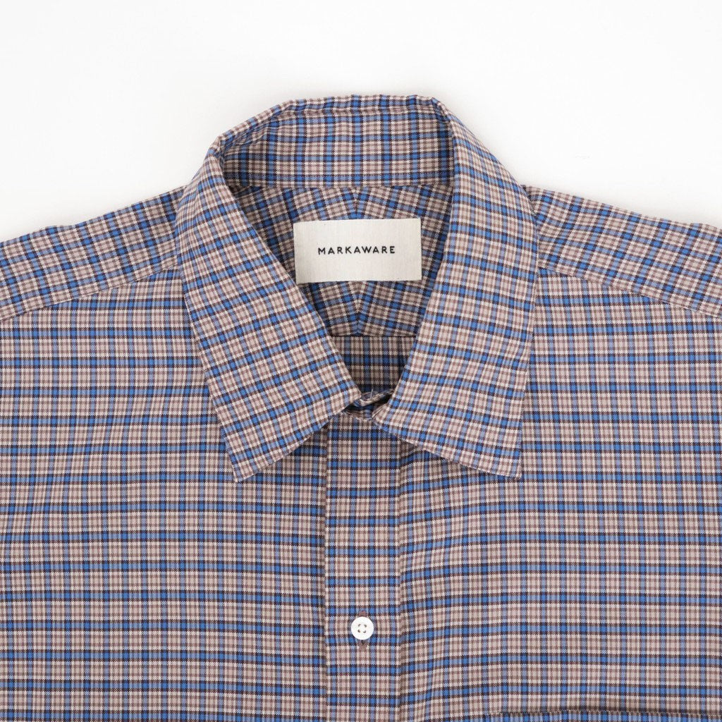 REGULAR FIT DRESS SHIRT #BROWN CHECK [A26C11SH01C]