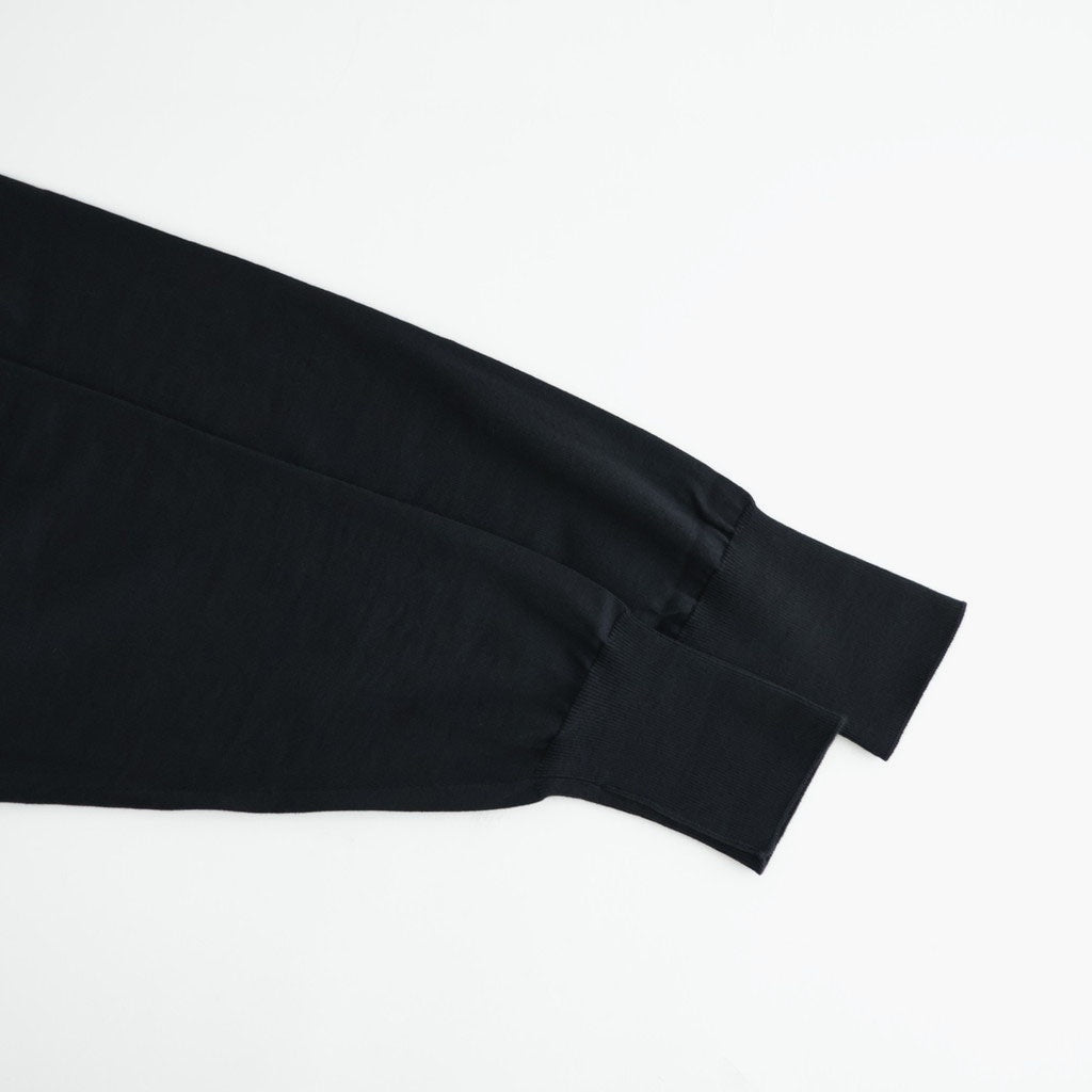 BABY WOOL POLO CARDIGAN #BLACK [BN-26FM-040]