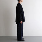 Co/Silk Nep Raglan Tee #BlackNavy [BHS24F037]