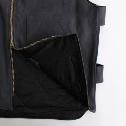 DUCK CLOTH WORKADAY VEST #FADE NAVY [PMAS-VT02]