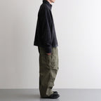 THERMAL FLEECE HALF ZIP TOP #CHARCOAL [SM62MC002]